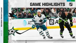 Sharks @ Stars 11/11 | NHL Highlights 2022