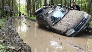 Лесовозные колеи не для стока. Соболь долбит по полной!