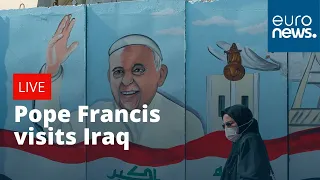 Pope Francis leads holy mass at the Chaldean Cathedral of Saint Joseph in Baghdad. | LIVE