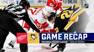 Red Wings @ Penguins 4/11 | NHL Highlights 2024