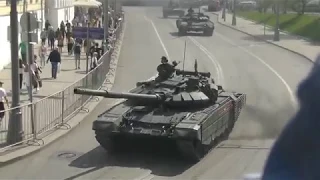 Военная техника на улицах Москвы 2019 (репетиция парада Победы)