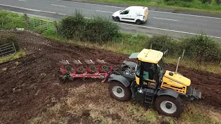 JCB Fastrac 2135 4WS  &  Kverneland 4 Furrow  Plough.