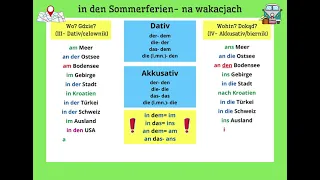 Wo warst du in den Sommerferien und wohin bist du gefahren?