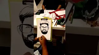 Best caricature Artist in Mumbai India || Dhruv caricature Artist || 8452054009