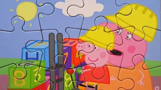 Peppa with Mom Pig and friends - different puzzles for children Peppa Pig | Merry Nika