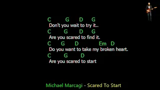 Michael Marcagi - Scared To Start - Lyrics Chords Vocals