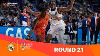 Real Madrid-Valencia Basket | Round 21 Highlights | 2023-24 Turkish Airlines EuroLeague