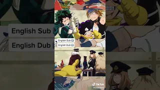 izuku, denki and mineta voices in sub and dub versions (credit to peppydaisy )