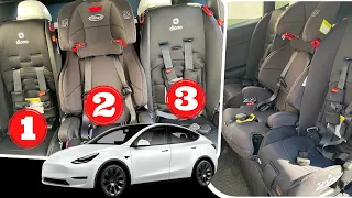 3 Across Car Seat that fits in a Tesla Model Y 5-Seater