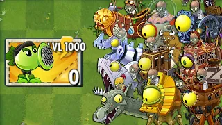 Plants Vs Zombies 2 Final Boss - Every Pea Plants LEVEL 1000 Attack Pvz2 All Bosses Fight!