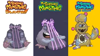 Dawn Of Fire Vs My Singing Monsters Vs The Lost Landscapes | Redesign Comparisons