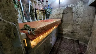 The tombs of the Blessed Virgin Mary and St. Joseph in Jerusalem (Kidron Valley next to Gethsemane)