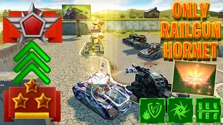 Tanki Online Road To Legend Only Railgun Hornet No Buying #6 - New 3 Augments!?