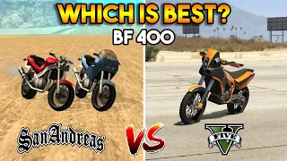 GTA 5 BF 400 VS GTA SAN ANDREAS BF 400 : WHICH IS BEST?