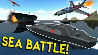 EPIC SEA BATTLE & FIGHTER JET DOGFIGHT! - Simple Planes Creations Gameplay - EP 10