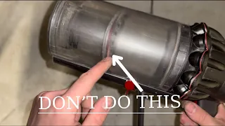 DYSON V11 - WHY TO MAINTENANCE THE BIN