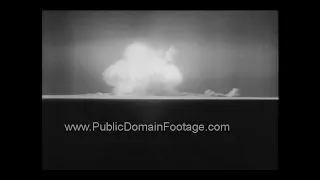 Atomic Bomb explosion 1945 newsreel