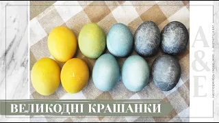 ВЕЛИКОДНІ КРАШАНКИ без хімії / як пофарбувати яйця природними барвниками / 2021