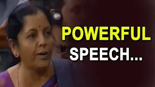 Nirmala Sitharaman Powerful Speech In Lok Sabha | Budget Session 2019 | PM Modi | YOYO TV Channel