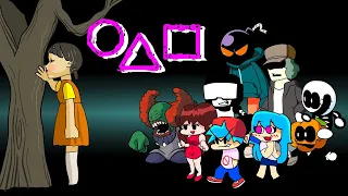 FNF Characters in Squid Game | 오징어 게임 | FRIDAY NIGHT FUNKIN ANIMATION #2