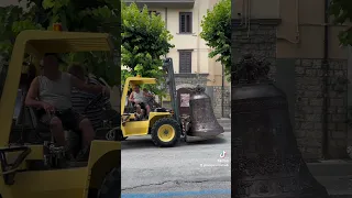 Exceptional transport, bell of Agnone #bell #foryou #campana #campanemarinelli #viral