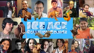 "ICE AGE : COLLISION COURSE" MOVIE CHARECHTERS AND HIS HINDI VOICES