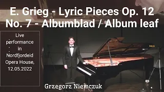 E. Grieg - Albumblad / Album Leaf Op. 12 no. 7