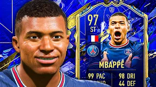 THE BEST CARD IN THE GAME?! 🤯 97 TOTY MBAPPE PLAYER REVIEW! - FIFA 22 Ultimate Team