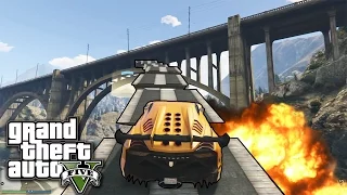 GTA V CARRERA LOCA!! PILLANDO REBUFOS!! RAMPA JUNTO AL PUENTE CASI NO LO CONSIGO!! xFaRgAnx