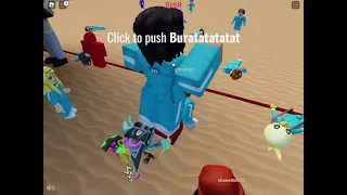 Pushing people in roblox squid game