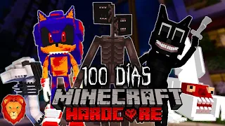 SOBREVIVÍ 100 días en un Apocalipsis de CREEPYPASTAS en Minecraft HARDCORE y esto es lo que sucedió