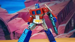 Optimus Prime Yolopark AMK PRO Series Transformers G1 20cm Model Kit Figure Unboxing REVIEW