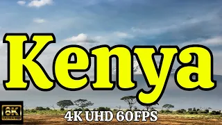 FLYING OVER KENYA (4K UHD) With Stunning Beautiful Nature Film For Stress Relief