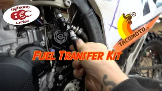How Do You Get Gas Out Of A Fuel Injected Bike | @TACOMOTOCO kit | Highland Cycles