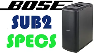 BOSE SUB2 ACTIVE Powered Bass Module | THE BEST BASS IN THE WORLD | FULL SPECS & FEATURES