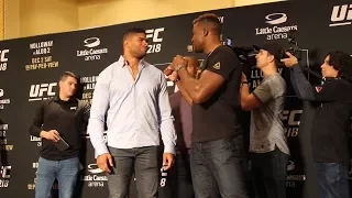 UFC 218 Media Day: Alistair Overeem vs. Francis Ngannou Staredown