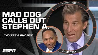 YOU'RE A PHONY! 🗣️ - Mad Dog CALLS OUT Stephen A. for what he said about the Cowboys 😆 | First Take