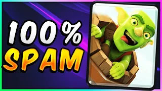 ENDLESS NO SKILL SPAM! EASIEST LOG BAIT DECK in CLASH ROYALE ✅