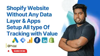 Shopify Website Without any Data Lyaer & App Setup All Type Of Tracking with Dynamic Value with GTM