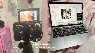 how I edit my videos! 📷 | edit w me, tutorial, easy!
