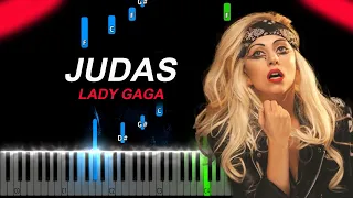 Lady Gaga - Judas  Piano Tutorial