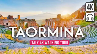 TAORMINA, Italy 4K Walking Tour - Captions & Immersive Sound [4K Ultra HD/60fps]