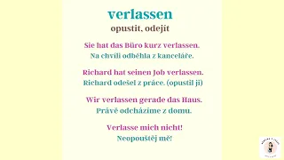 Němčina bez biflování - jak rozpoznat slovesa "VERLASSEN" a "SICH VERLASSEN" 😉📗
