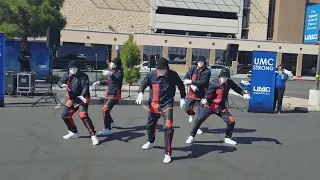 The Jabbawockeez in University Medical Center, Las Vegas, NV October 13, 2017.