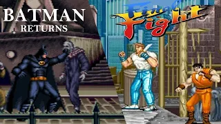 BATMAN RETURNS (Super Nintendo) FINAL FIGHT (Arcade)