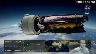 Launch of James Webb Telescope on Ariane 5 from Kourou