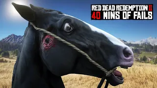 40 Minutes of Hilarious FAILS in Red Dead Redemption 2