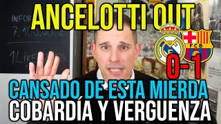 #ANCELOTTIOUT : REAL MADRID 0-1 BARCELONA | VERGÜENZA Y COBARDÍA