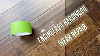 Spot Wear Repair on Engineered Hardwood Floor