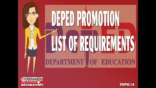 DepEd Promotion Requirements